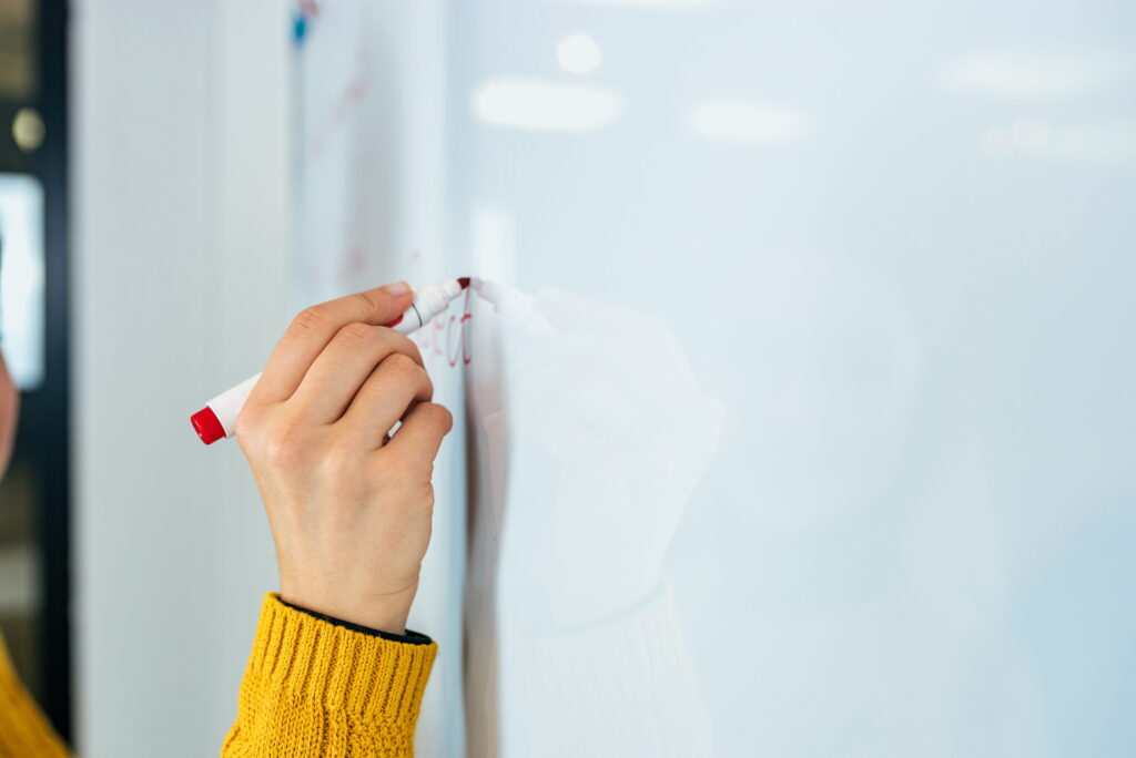 Frau Hand Konzept Planung Tourenplanung