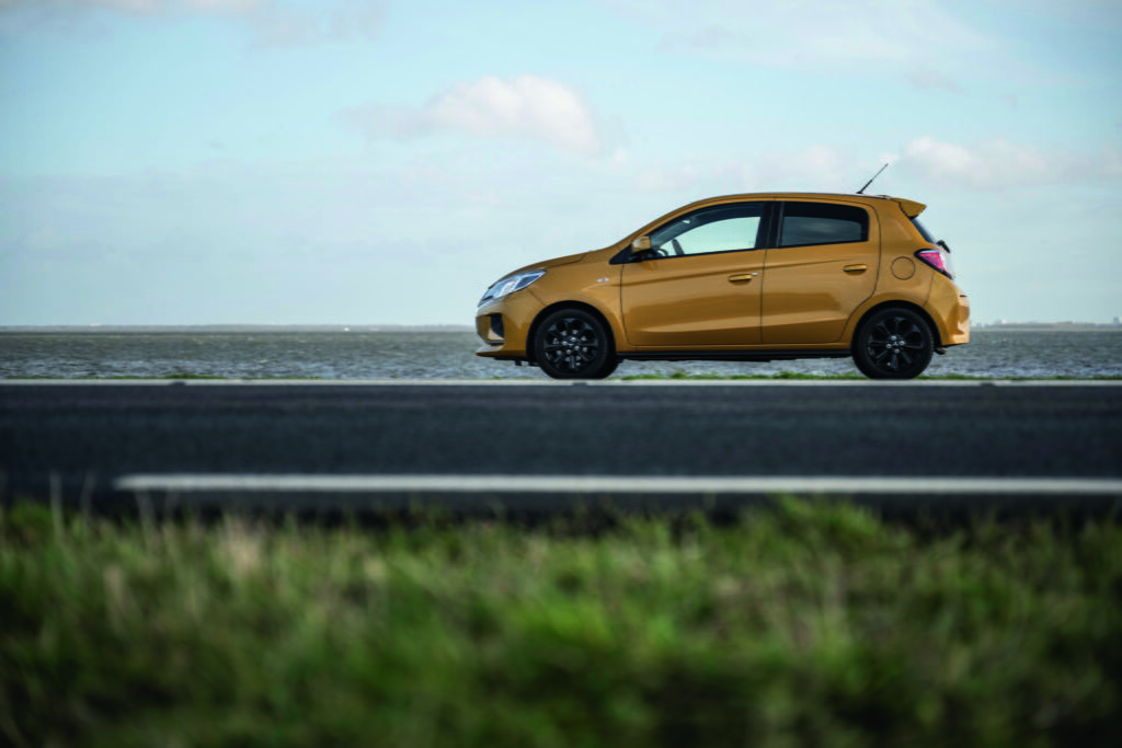 Mitsubishi Space Star als günstiges Einstiegsmodell für Pflegedienste.